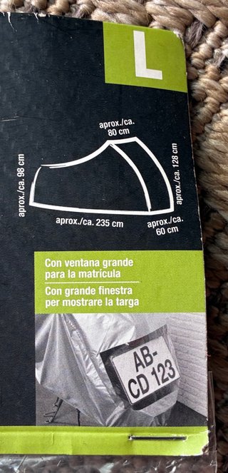 Funda Protectora Moto Crivit Talla L