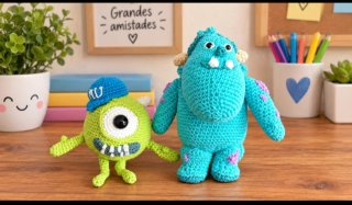 Adorabili pupazzi all'uncinetto Disney Pixar