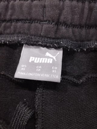 Calções Puma pretos tamanho XS