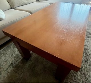 Mesa de centro de madera de cerezo