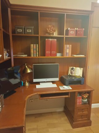 Mueble de estudio cerezo