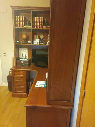 Mueble de estudio cerezo