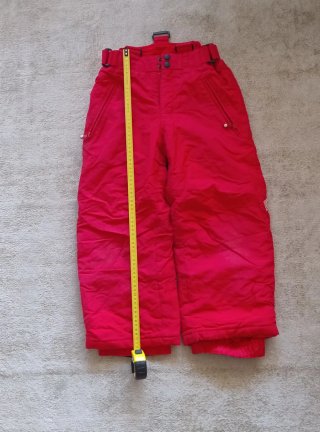 Pantalón de esquí infantil rojo