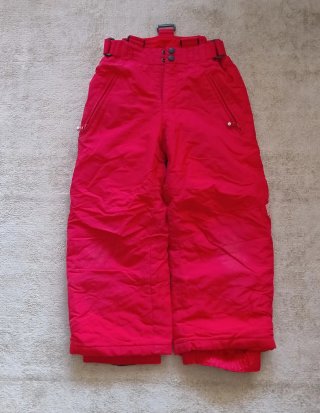 Pantalón de esquí infantil rojo