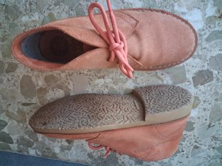 Botines de piel salmón hechos en España
