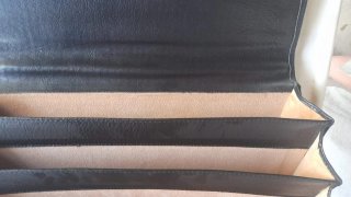 Maletín ejecutivo piel Nobuck negro/marrón