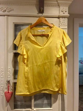 Blusa Mango Talla XL Manga Corta