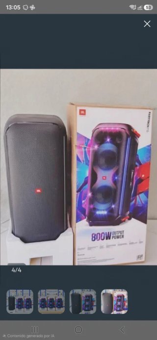 Altavoz JBL PartyBox 710 800W Negro/Multicolor