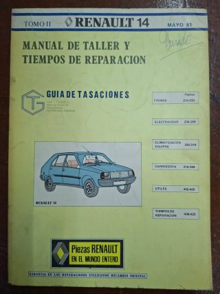 Manual Taller Renault 14 Mayo 81