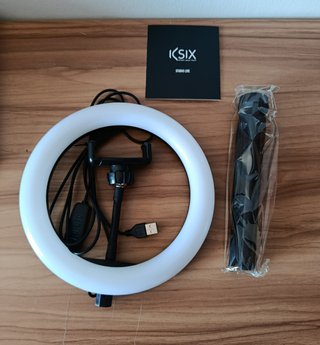 KSIX Aro de Luz LED con Trípode
