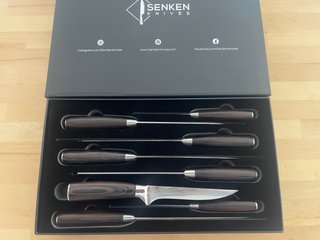 Set de 8 cuchillos Senken de madera