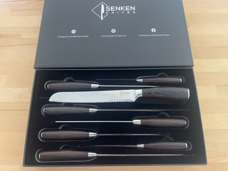 Set de 8 cuchillos Senken de madera