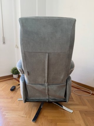 Sillón compacto reclinable giratorio USB