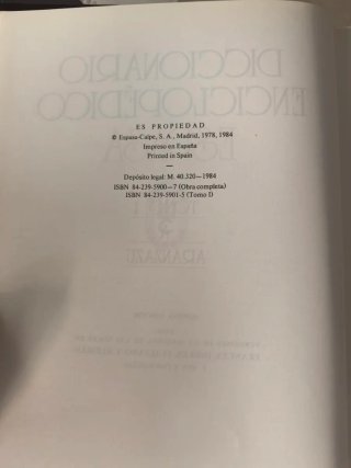 Diccionario Enciclopedico Espasa Completa 12 Tomos