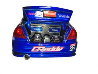 Coche de juguete Mitsubishi azul