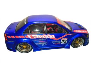 Coche de juguete Mitsubishi azul