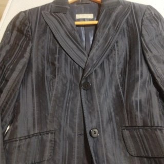 Chaqueta Massimo Dutti Raya Negra T.36/38