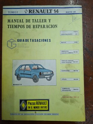 Manual Taller Renault 14 - Mayo 81