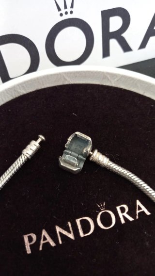 Pulsera Pandora 17 cm Plata