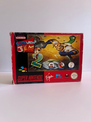 Earthworm Jim 2 SNES Caja + Manual + Cartucho