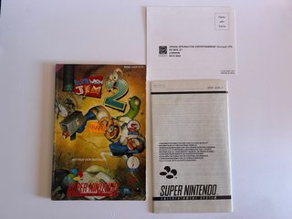 Earthworm Jim 2 SNES Caja + Manual + Cartucho