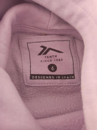 Sudadera infantil lila capucha T6