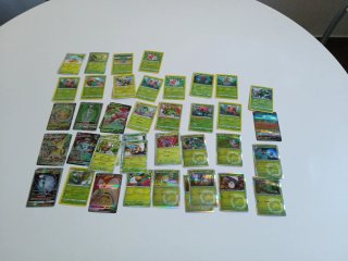 Paquete Cartas Pokémon tipo planta