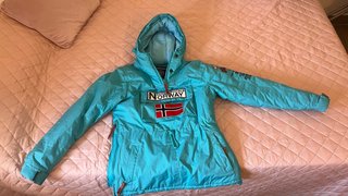 Parka Geographical Norway Turquesa Talla Única