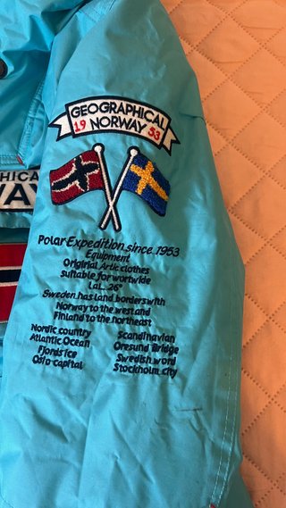 Parka Geographical Norway Turquesa Talla Única
