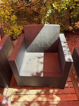 2 sillones de jardín individuales