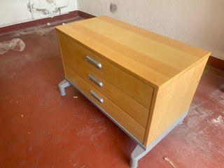 Cajonera de madera 3 cajones