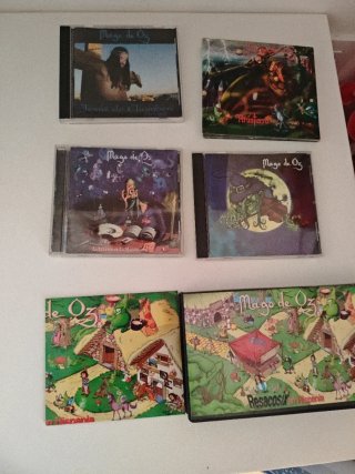 Lote 5 CDs Mago de Oz con 1 VHS
