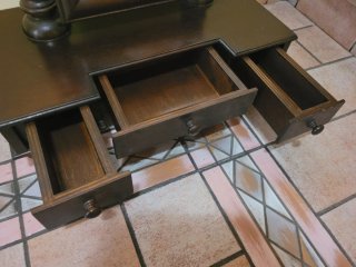 Specchiera da tavolo antica in legno