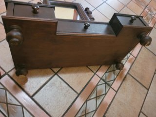Specchiera da tavolo antica in legno
