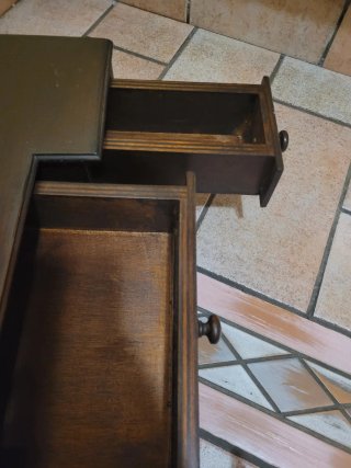 Specchiera da tavolo antica in legno