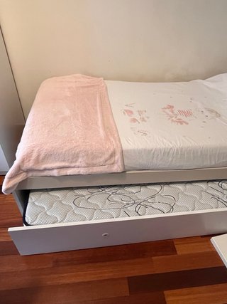 Cama nido juvenil  190x90 ROS + mesita noche