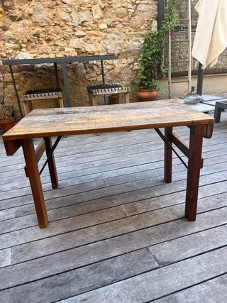 Mesa de centro de Madera Industrial 80x50x40
