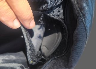 Chaqueta de cuero para moto mujer