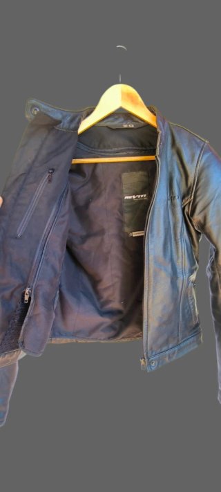 Chaqueta de cuero para moto mujer