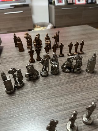 Piezas de ajedrez ABC de Madrid metal