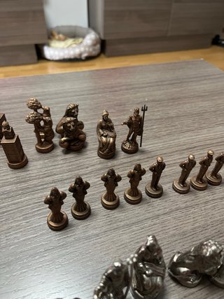 Piezas de ajedrez ABC de Madrid metal