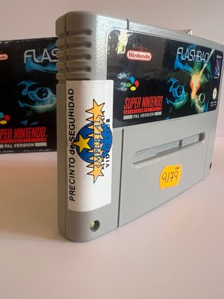 Flashback SNES PAL Version Caja Manual Juego