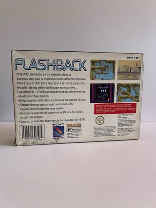 Flashback SNES PAL Version Caja Manual Juego