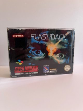 Flashback SNES PAL Version Caja Manual Juego