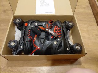 Patines Pipizhu Roller Skates Negros/Rojos