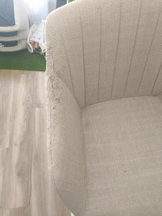 4 Sillas Beige con Reposabrazos