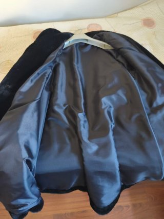 Abrigo piel sintético muton Talla 44