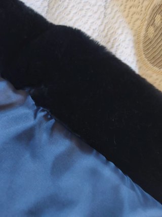 Abrigo piel sintético muton Talla 44