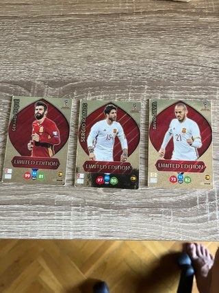 Cromos fútbol Limited Edition España mundial 2018