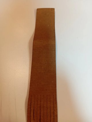 Marcador de piel Oxford dorado